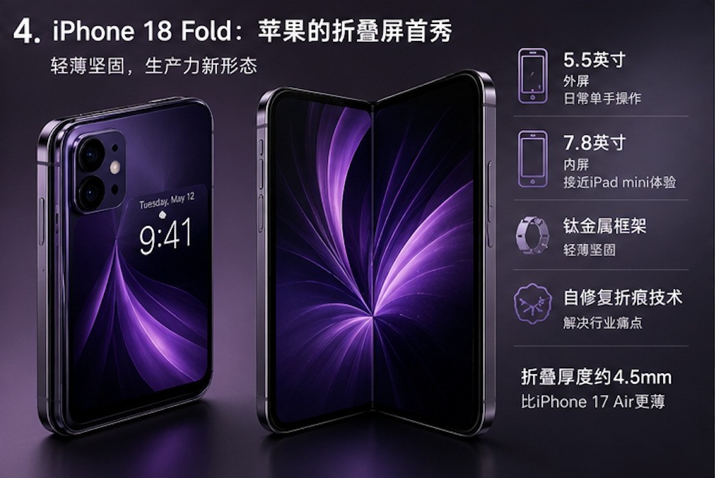 iPhone 18全爆料：2nm芯片 + 可变光圈 + 折叠屏，苹果这次赌上了一切