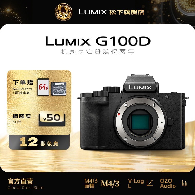 Panasonic LUMIX G100黑色套装直降200