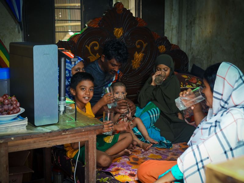 美的向恒河居民捐赠净水器,为全球饮水安全贡献力量