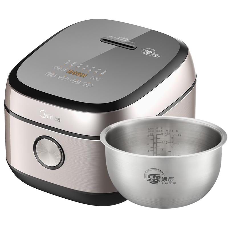 88VIP：美的 无涂层电饭煲4L家用0涂层IH电饭锅