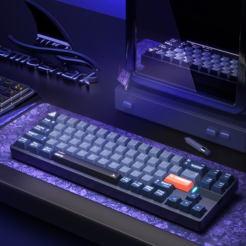 达摩鲨 KT65MAX有线磁轴铝合金热插拔客制化RGB机械键盘