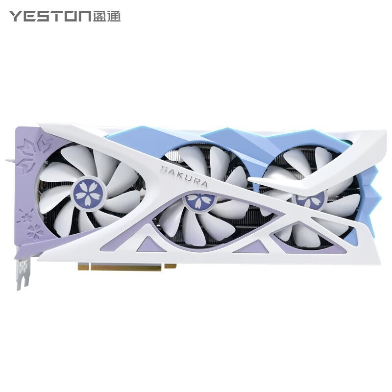 盈通 AMD RADEON RX 7700XT-12GD6 樱瞳花嫁