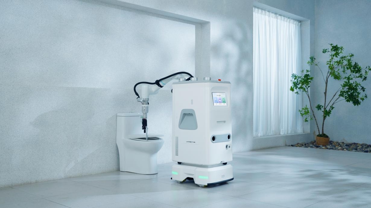 Vionbotics全球首发具身智能立面清洁机器人 引领商用清洁智能化革命