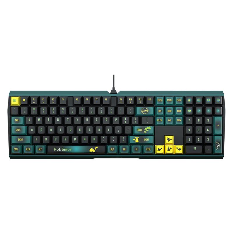 CHERRY MX 3.0S宝可梦联名有线机械键盘电竞游戏办公键盘红轴 无光-红轴