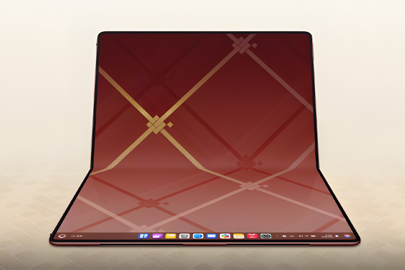 华为MateBook Fold 瑞红配色正式发布:东方美学邂逅前沿科技