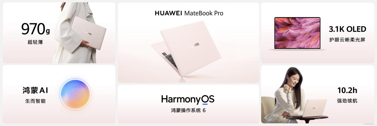 双色焕新!鸿蒙折叠电脑瑞红新色,鸿蒙电脑拂晓粉新色同步上线