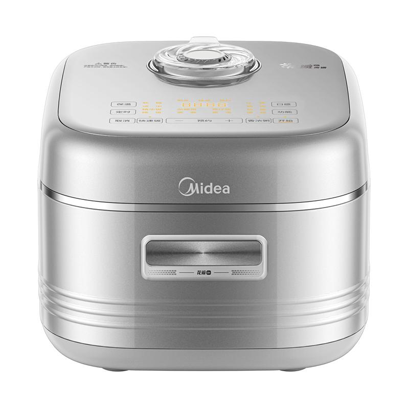 美的 花瓣IH电饭煲0氟青瓷鼎釜双热源多功能不粘锅4L大容量电饭锅
