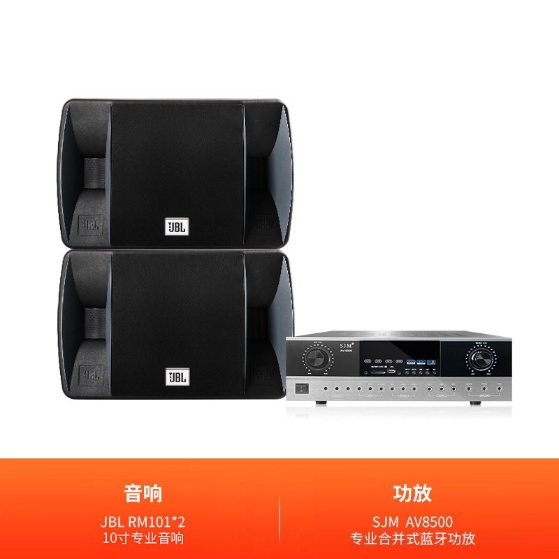 JBL RM101家庭KTV音响套装专业唱歌卡拉OK商用K歌家庭影院音箱