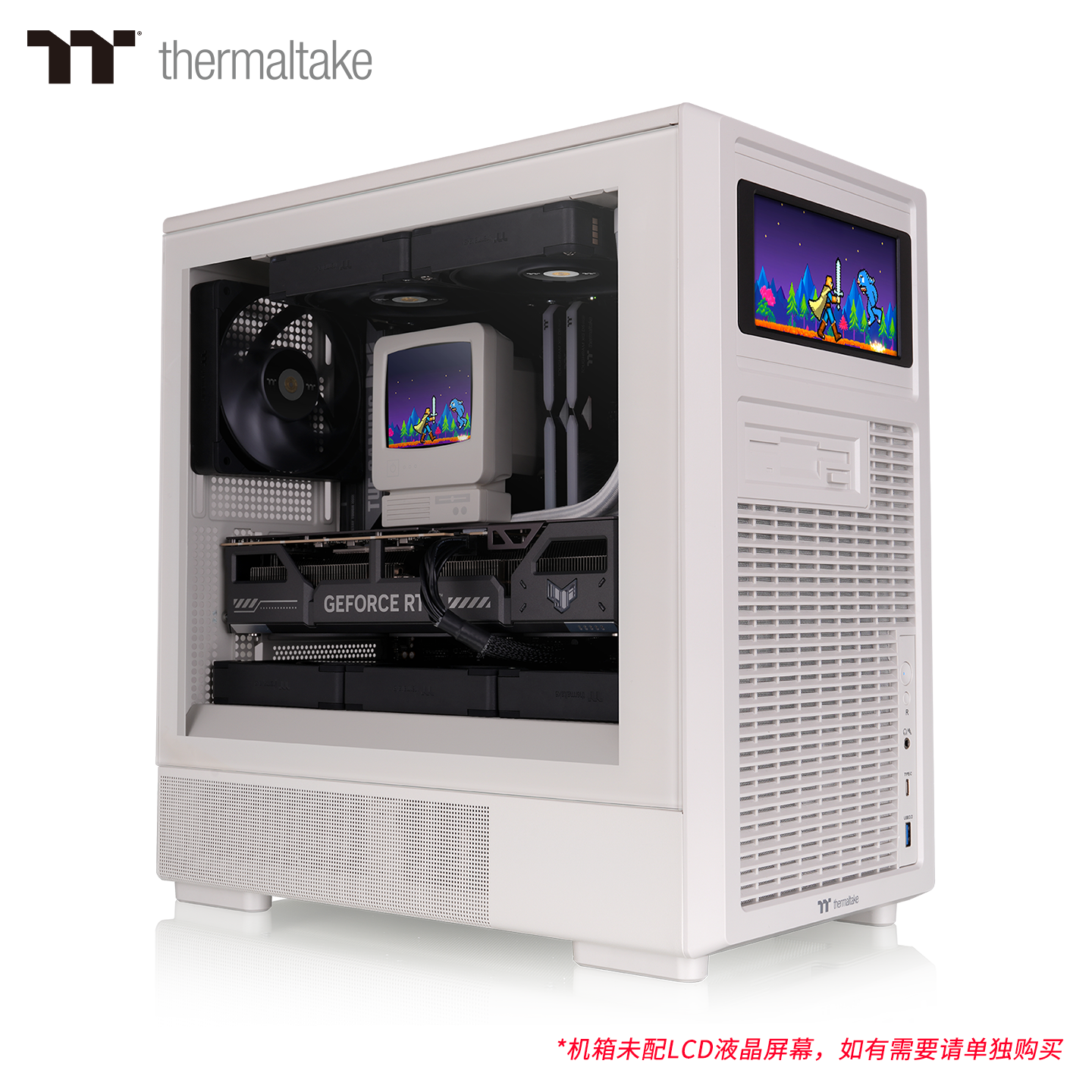 曜越 TT复古Retro 260 TG小机箱支持matx主板可选配屏幕支持280水冷排