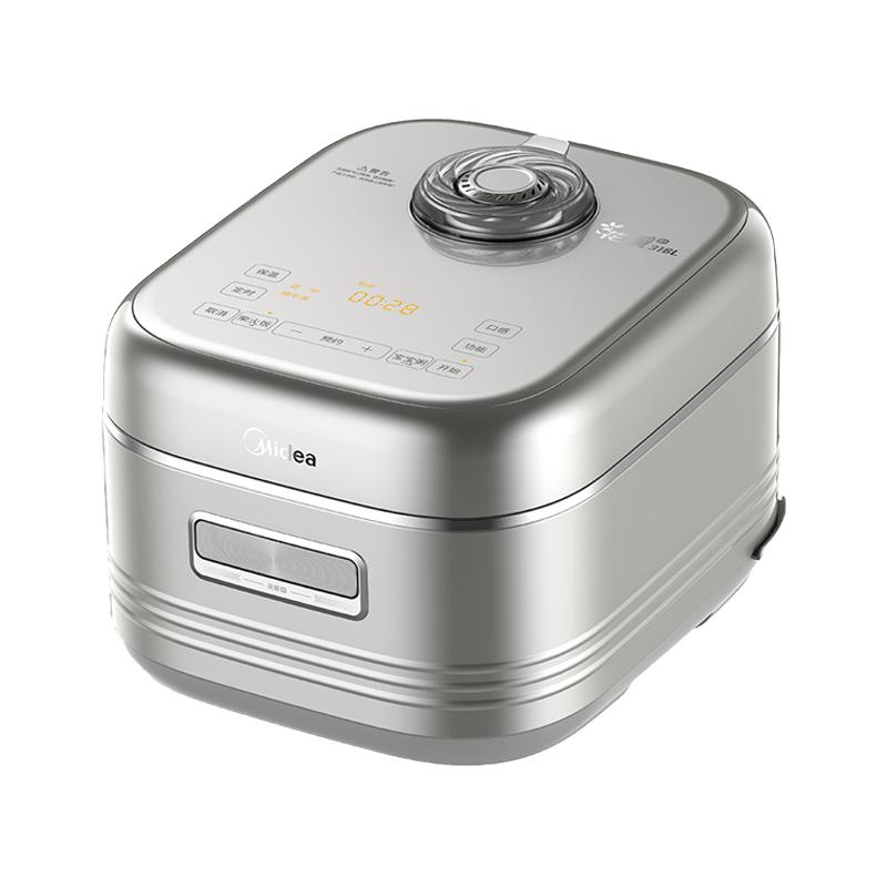 美的 花瓣IH电饭煲4L家用青瓷抗菌内胆多功能智能0涂层电饭锅