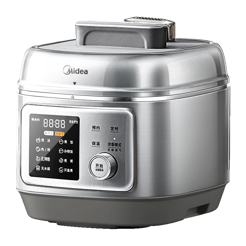 88VIP：美的 5L|银色|0氟0涂层|专利沸腾凝鲜阀 C5940N高压电饭锅