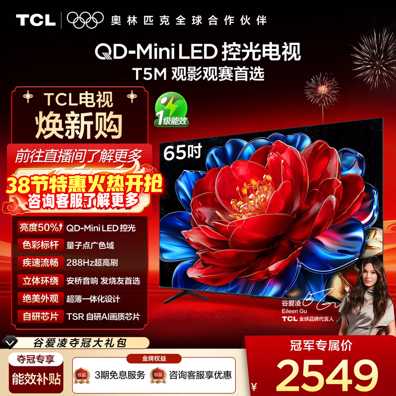 TCL T5M 65英寸电视 65T5M