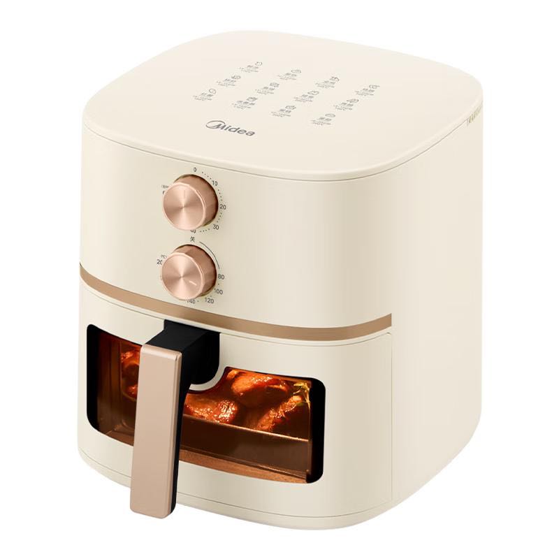 美的 不用翻面 空气炸锅一体机 5L