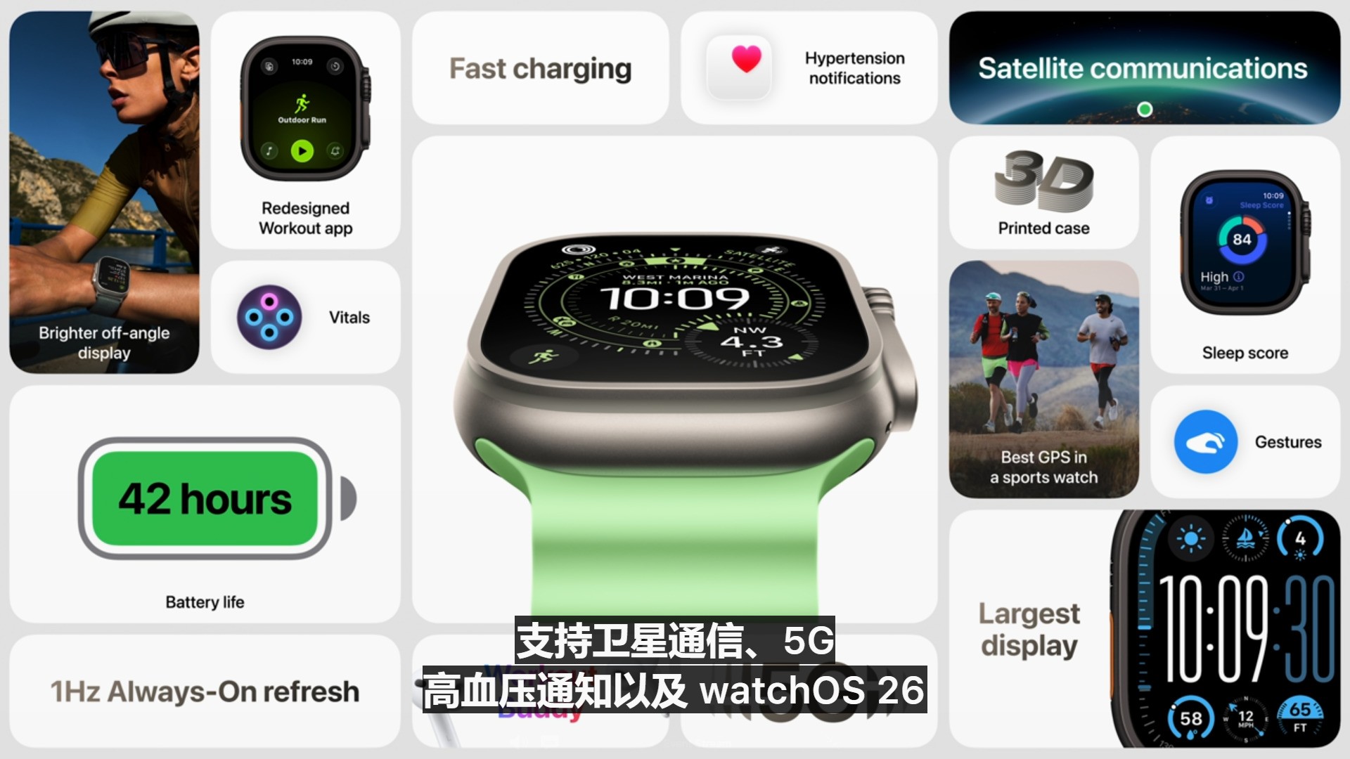 苹果发布三款手表:SE 3、Series 11 和 Ultra 3 亮相