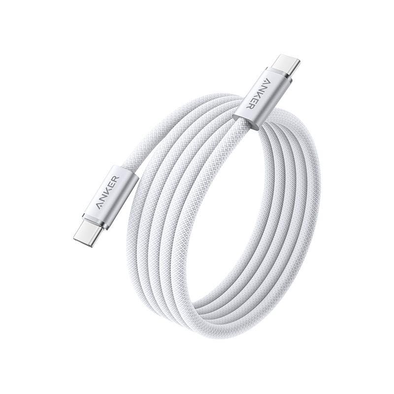 Anker 140WPD快充 数据线  Typec-Typec 织线 Type-C 白 140