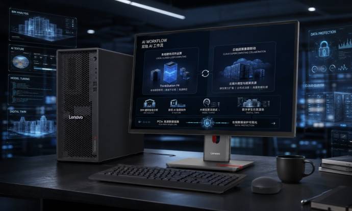 һ̨���� AI ȫ��·��ThinkStation P4 ��ͨ����������רҵ�������ƶ���չ