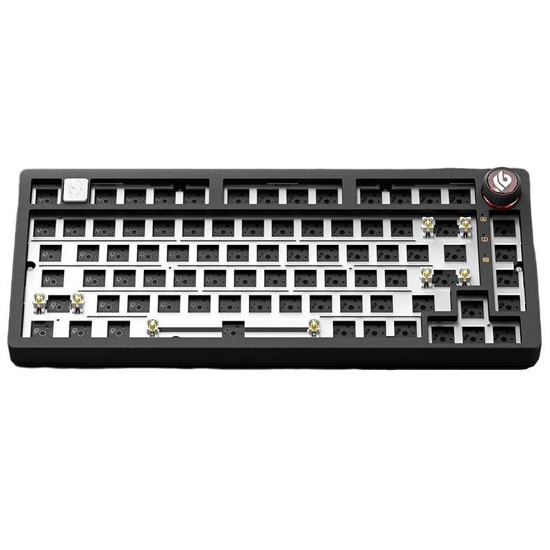 LEOBOG Hi75 81键 客制化铝坨坨套件 矅石黑 RGB