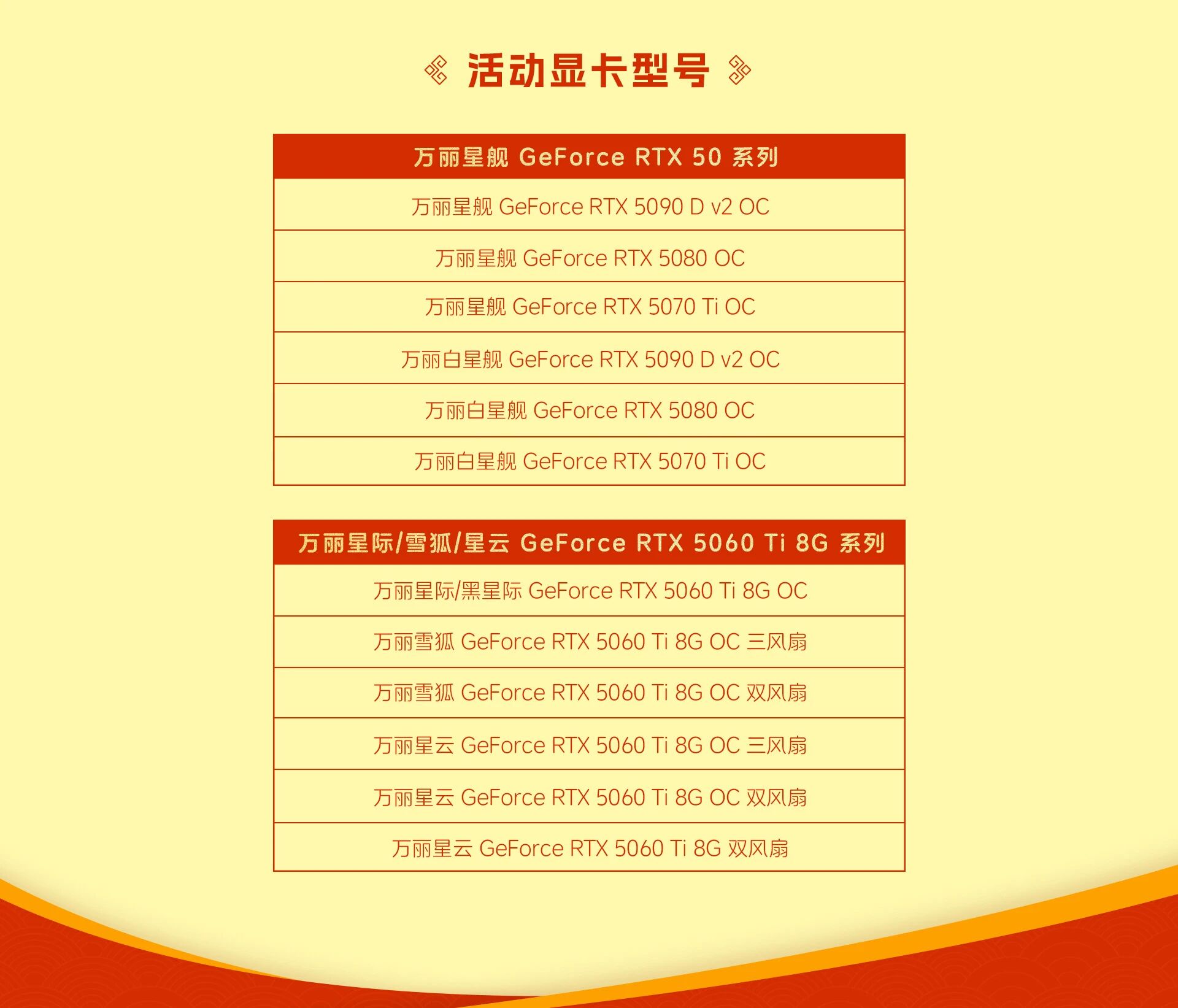 万丽显卡x《飞驰人生3》 购星舰系列或RTX5060 Ti 8G显卡/整机赠电影票