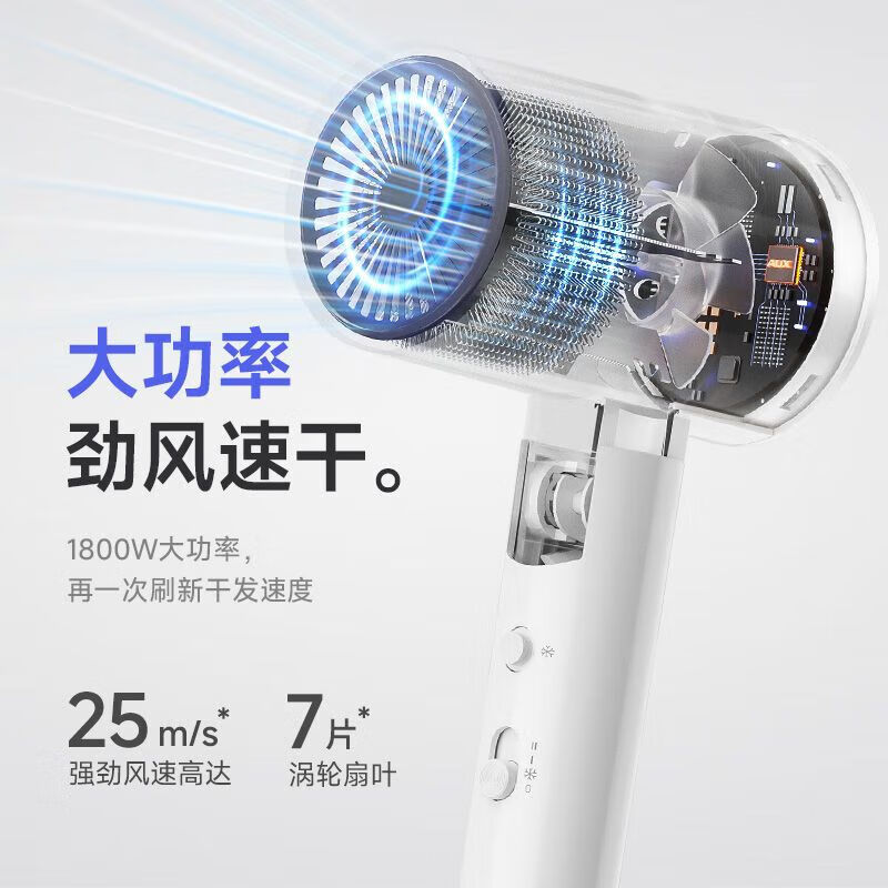 奥克斯蓝光负离子吹风机48元