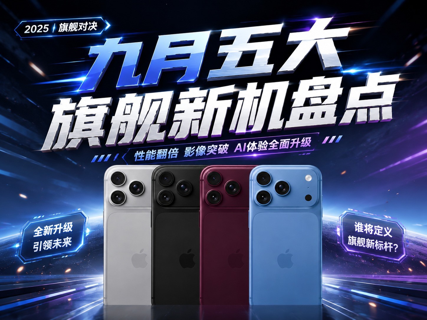 九月五大旗舰新机盘点：iPhone 18 Pro不再具备绝对优势