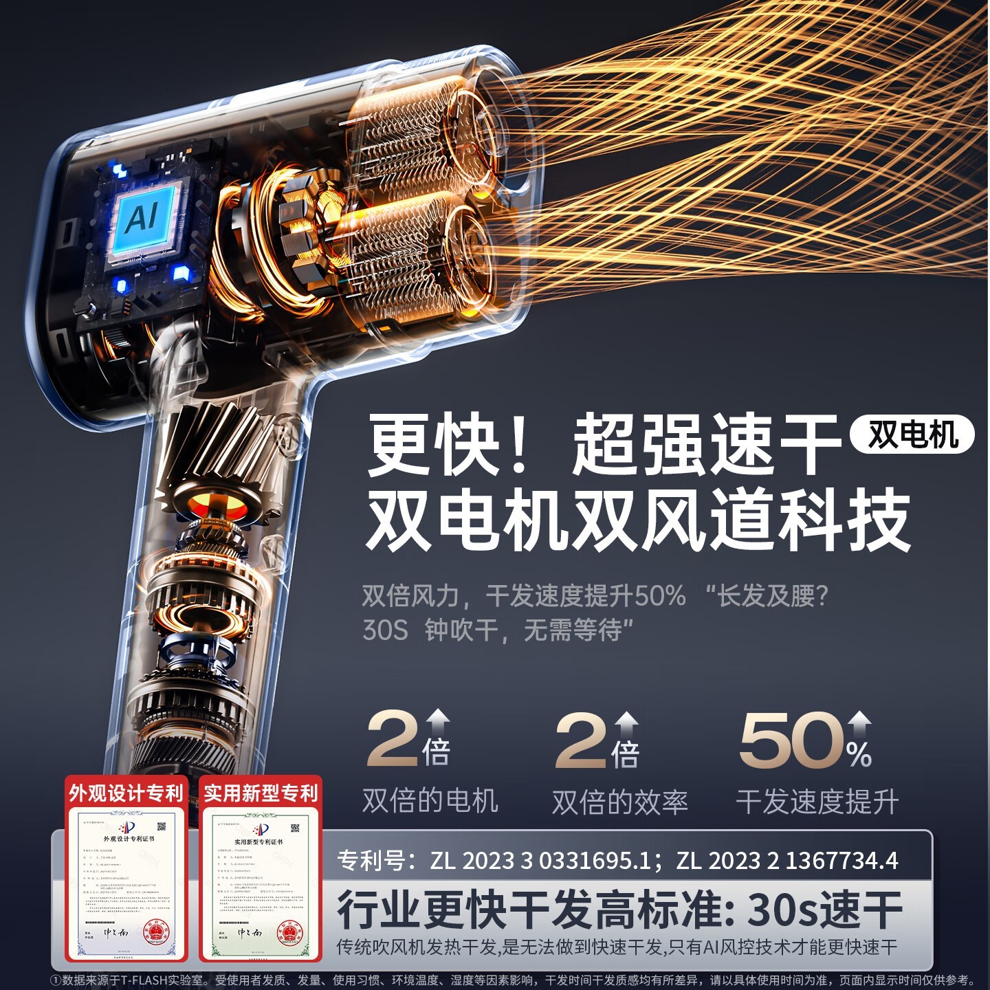 同诗T-FLASH F8吹风机,到手仅521元