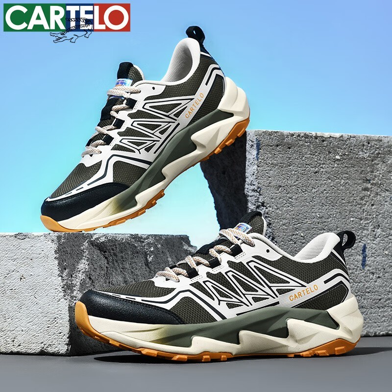 CARTELO男士青灰低帮鞋88减49仅38.9