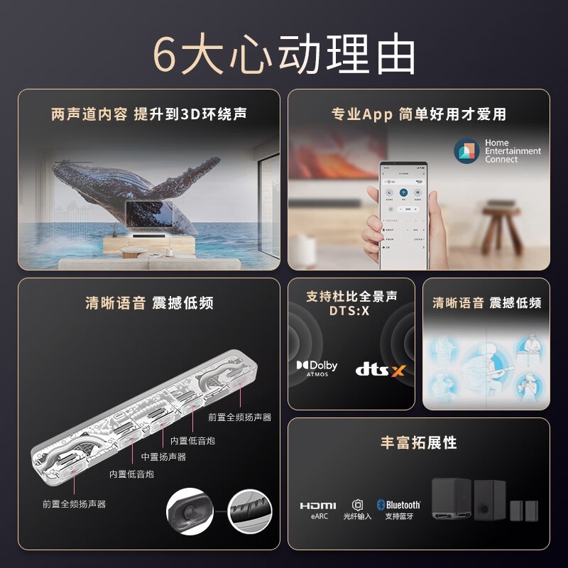 索尼HT-S2000全景声回音壁限时特惠