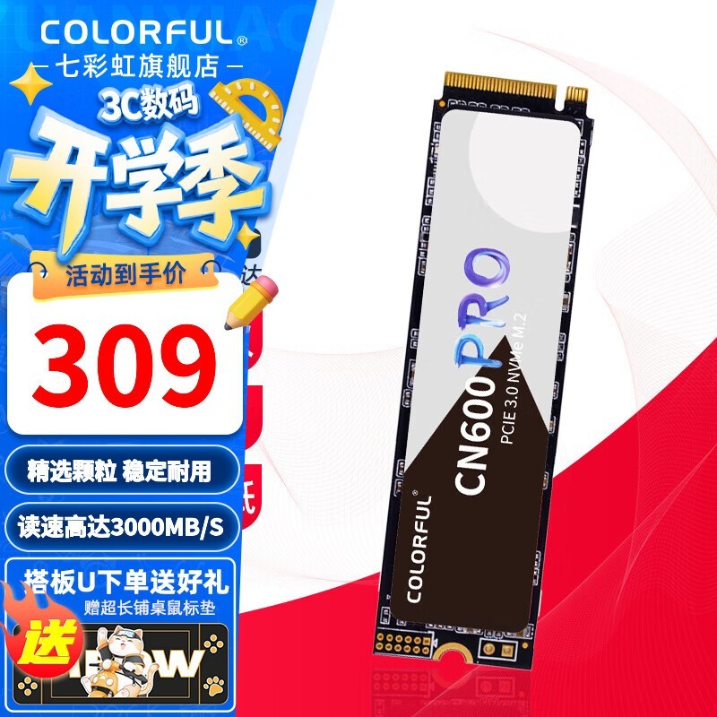 �߲ʺ�CN600 256GB��̬���ֽ�309Ԫ