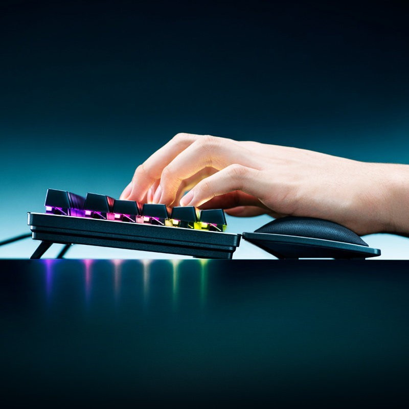 雷蛇 人体工程学键盘腕托87键104键游戏舒适护腕垫鼠标掌托