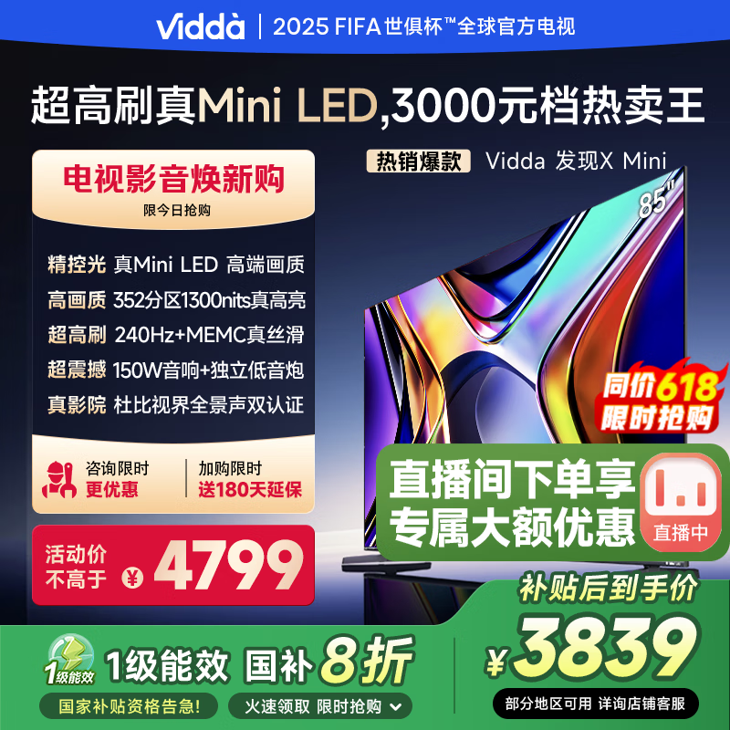 Vidda X Mini 85V1N-X Һʱػ