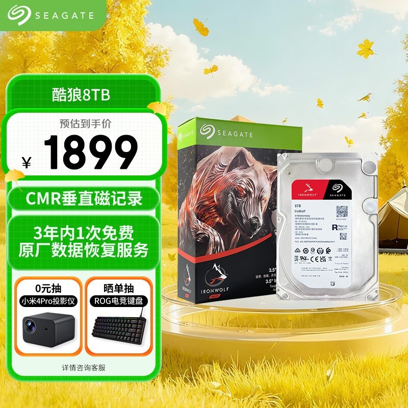 ϣ NAS 8TB 7200ת 256MB SATA3ST8000VN004