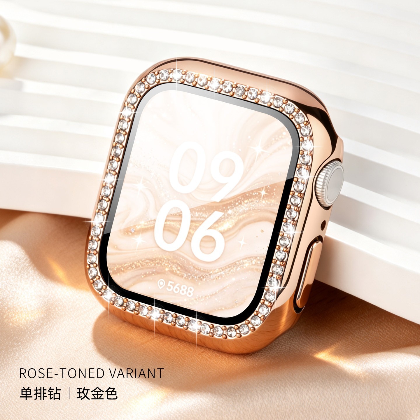 匠戴 适用苹果S11手表保护壳iwatchs10保护套applewatch9表壳女生S8新款7壳膜一体SE3智能2钢化膜
