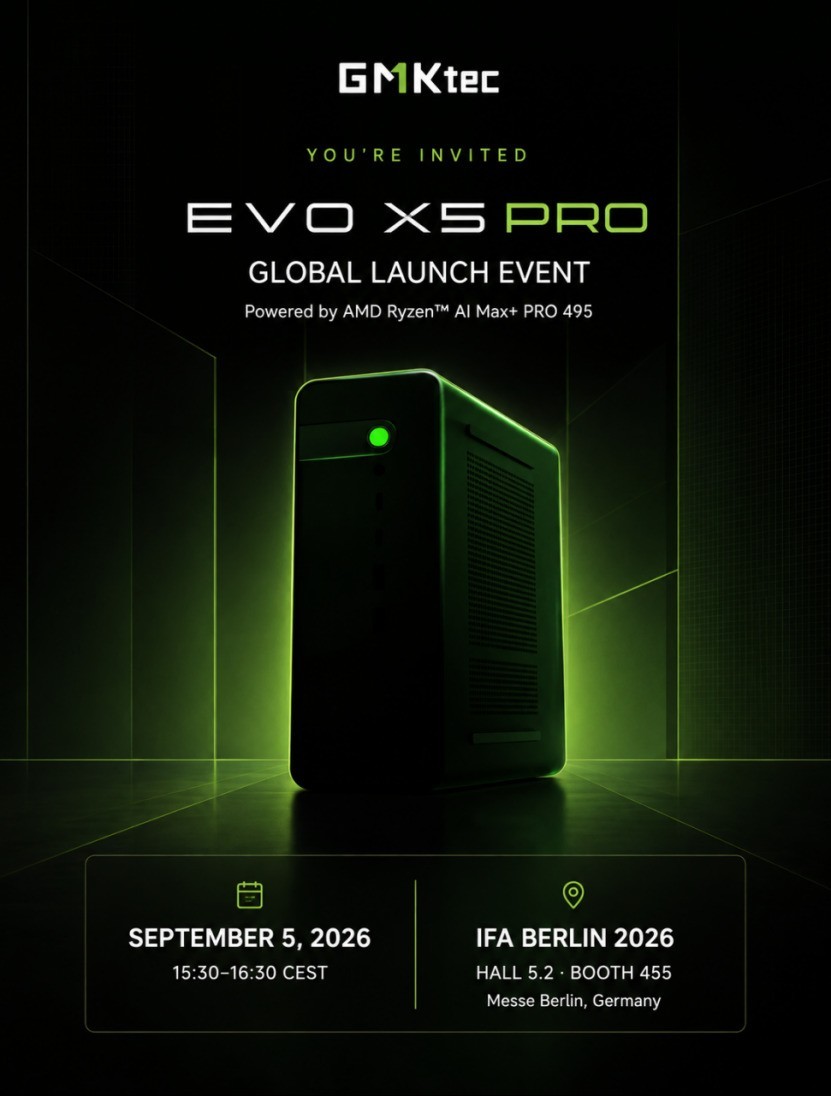 ��Ħ��GMKtec IFA 2026����ȫ���׷�EVO-X5 Pro