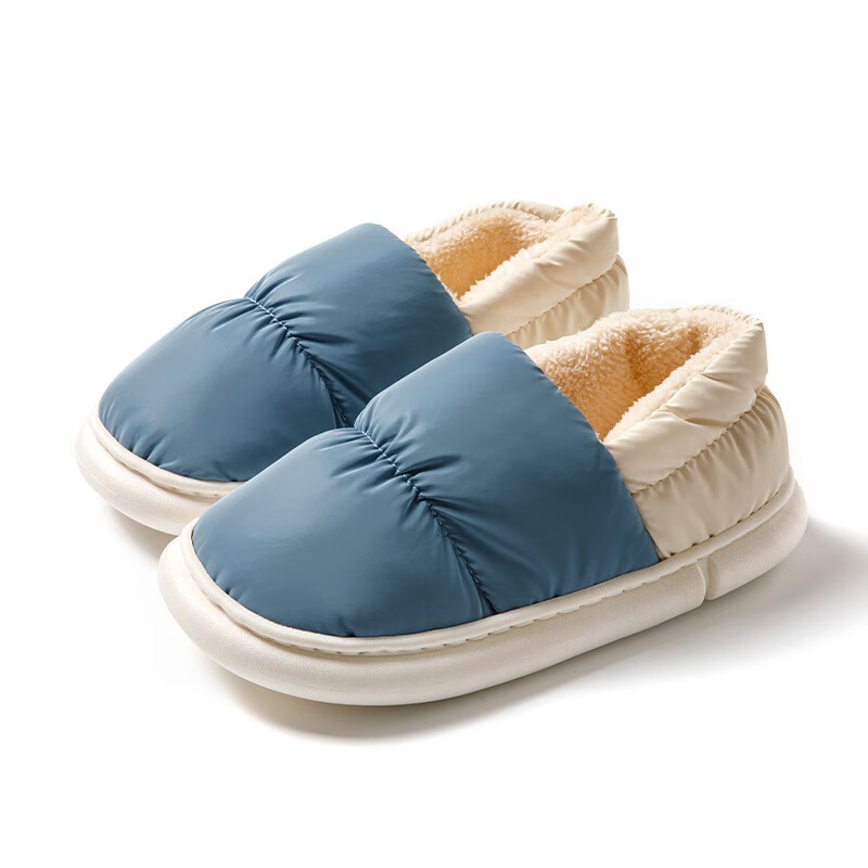 男女款冬羽绒棉防水拖鞋9.9元包邮