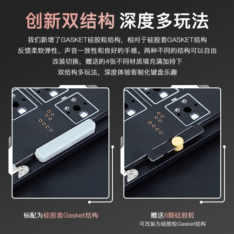 PMO WAVE75 三模机械键盘 青竹轴