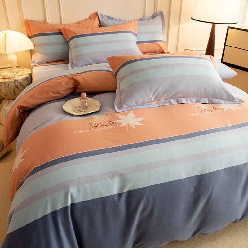 50支纯棉磨毛四件套119元抢