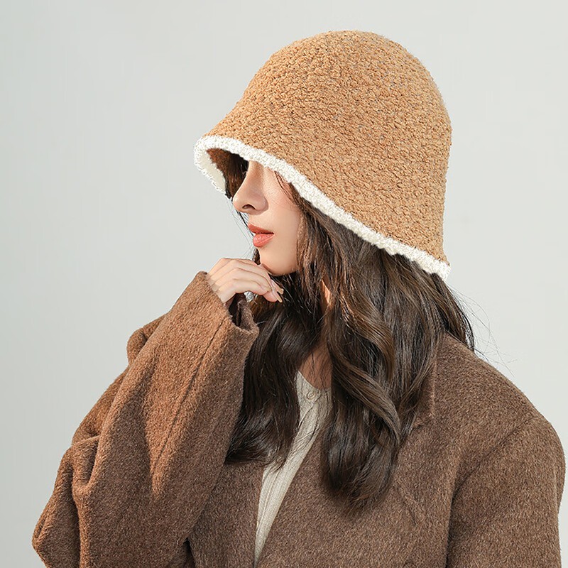 H7羊羔毛渔夫帽14.9元抢