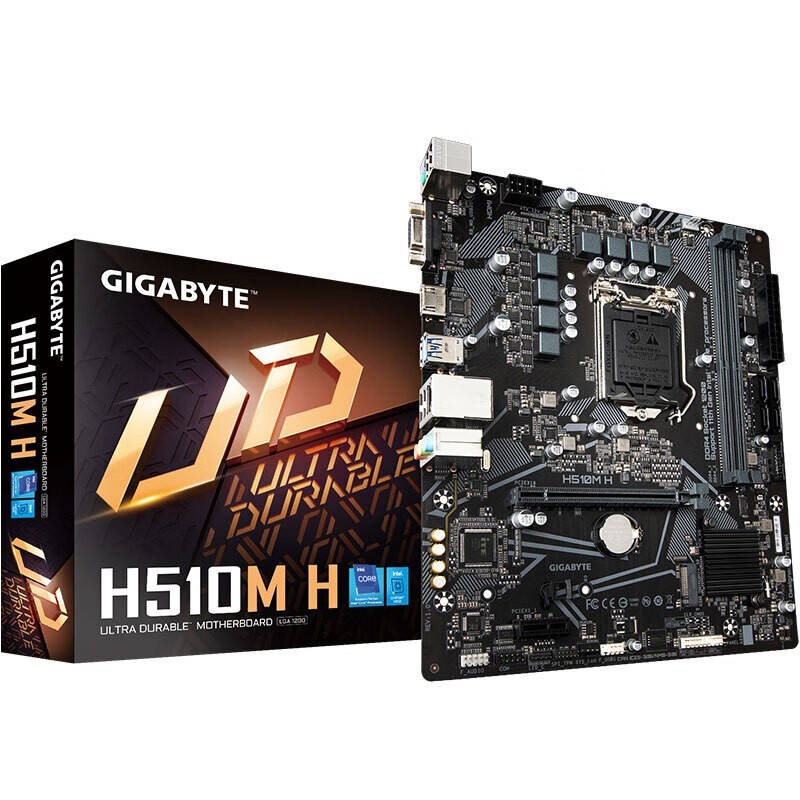 技嘉(GIGABYTE) H510M系列电脑主板 支持CPU 10400F/11400F/10500 H510M H v2