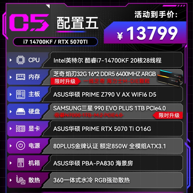 ˶ROG i9羺13799Ԫ
