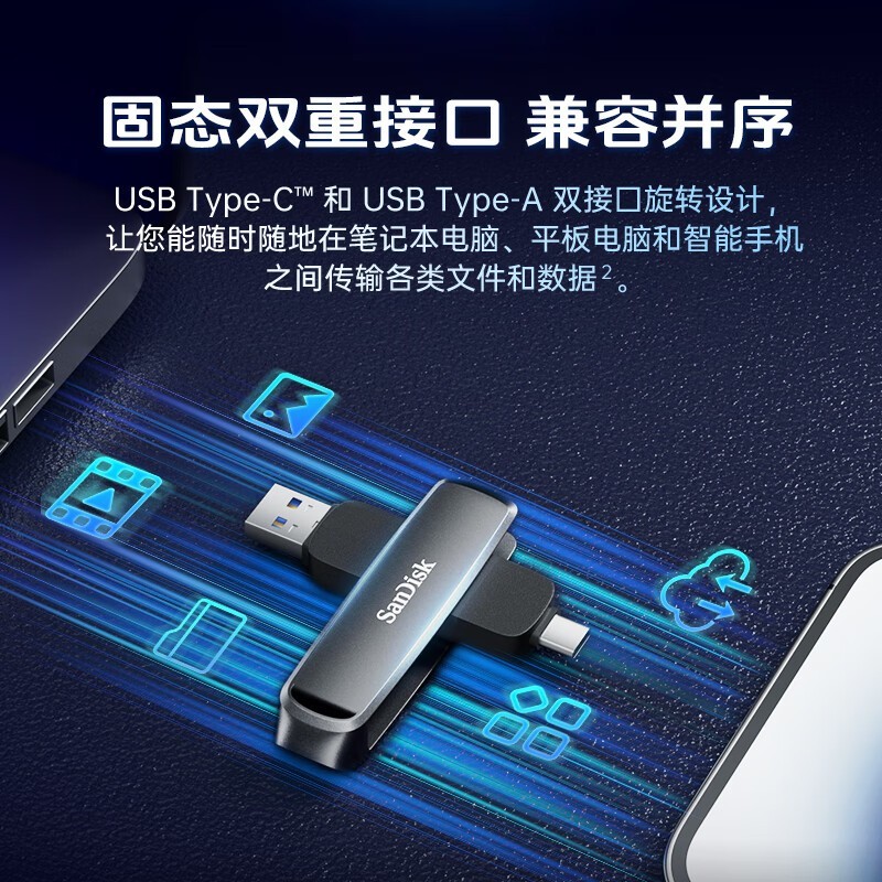 SanDisk DDE1 512g˫cu̾Żݼ430Ԫ