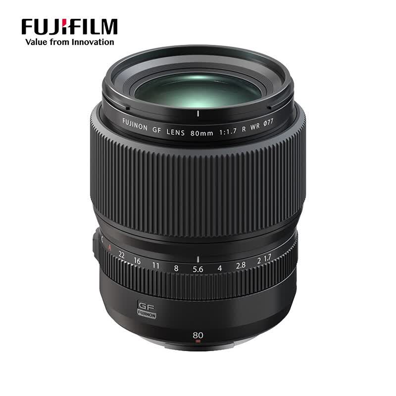 富士(FUJIFILM)GF80mm F1.7 R WR 中画幅标准定焦镜头 G卡口
