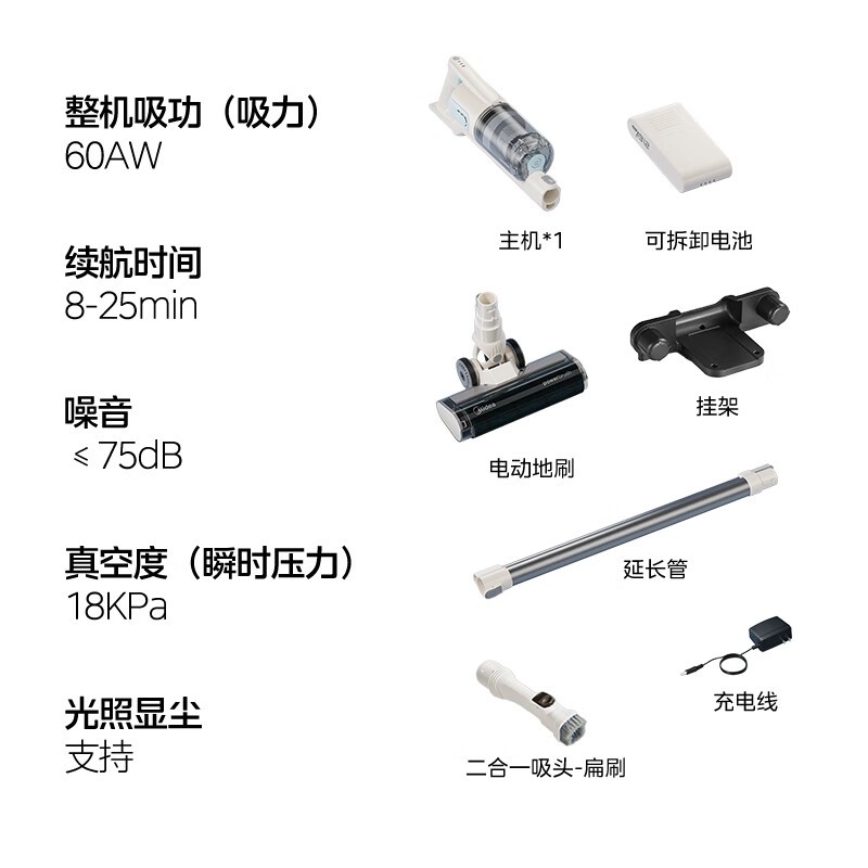 ÃÀµÄ´óÎüÁ¦ÎÞÏßÎü³¾Æ÷362Ôª