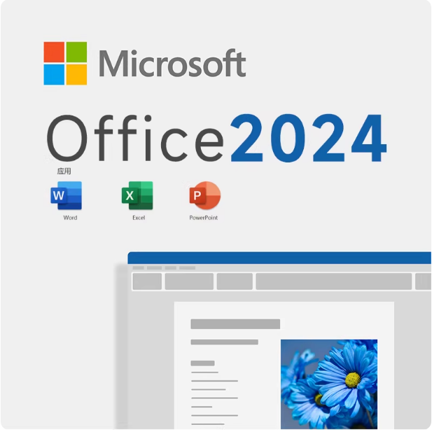 微软 国行 微软Office 家庭版 2024终身版office软件兼容win10 11/mac