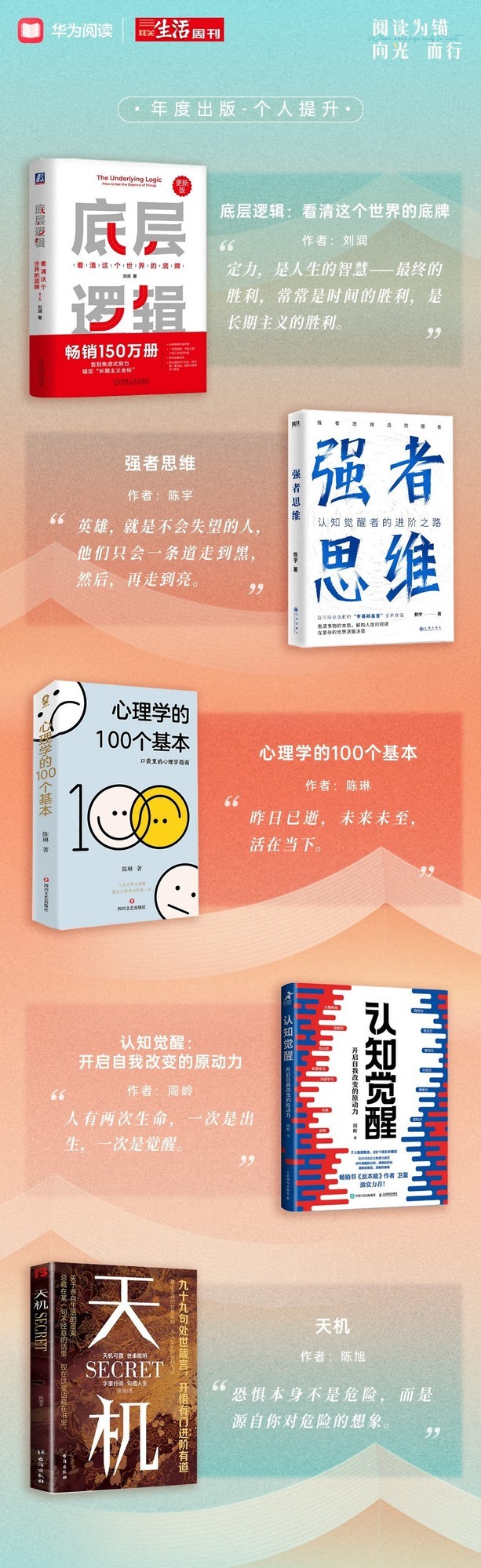 阅读为锚 向光而行:华为阅读×三联生活周刊2025年度阅读榜单温暖发布