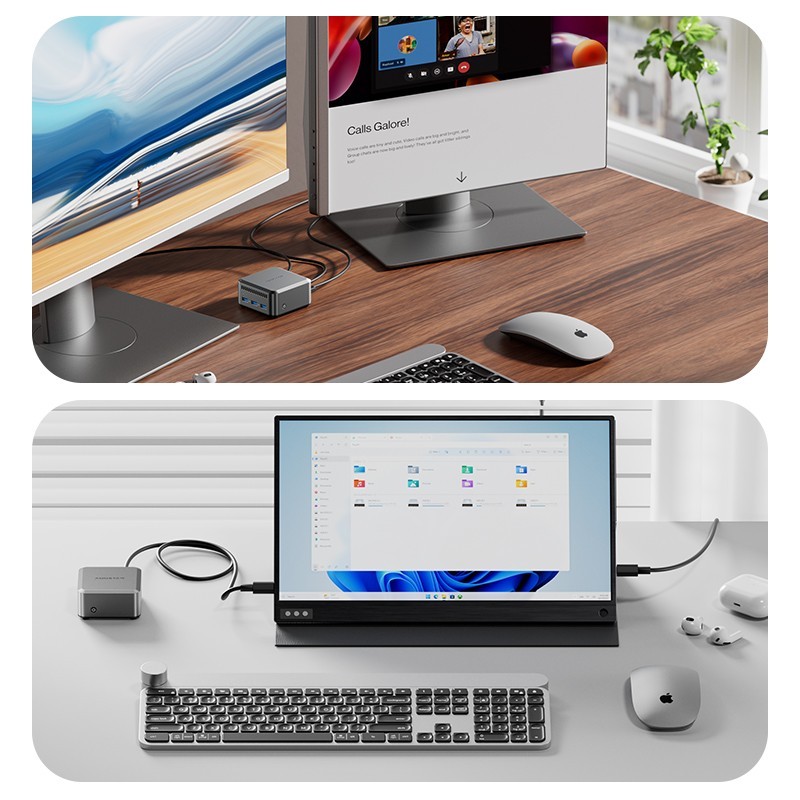 天钡 英特尔intel TwinLake N150迷你主机minipc台式电脑低功耗办公小主机
