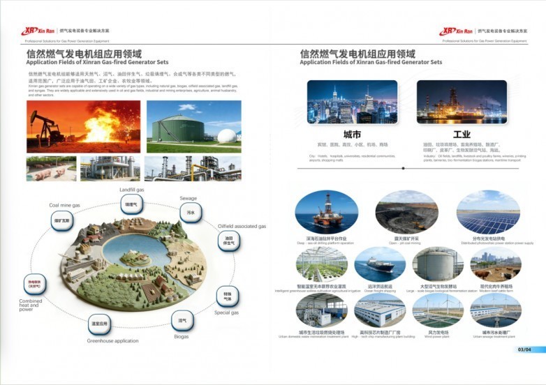 信然燃气发电机组详细技术介绍和电子样本