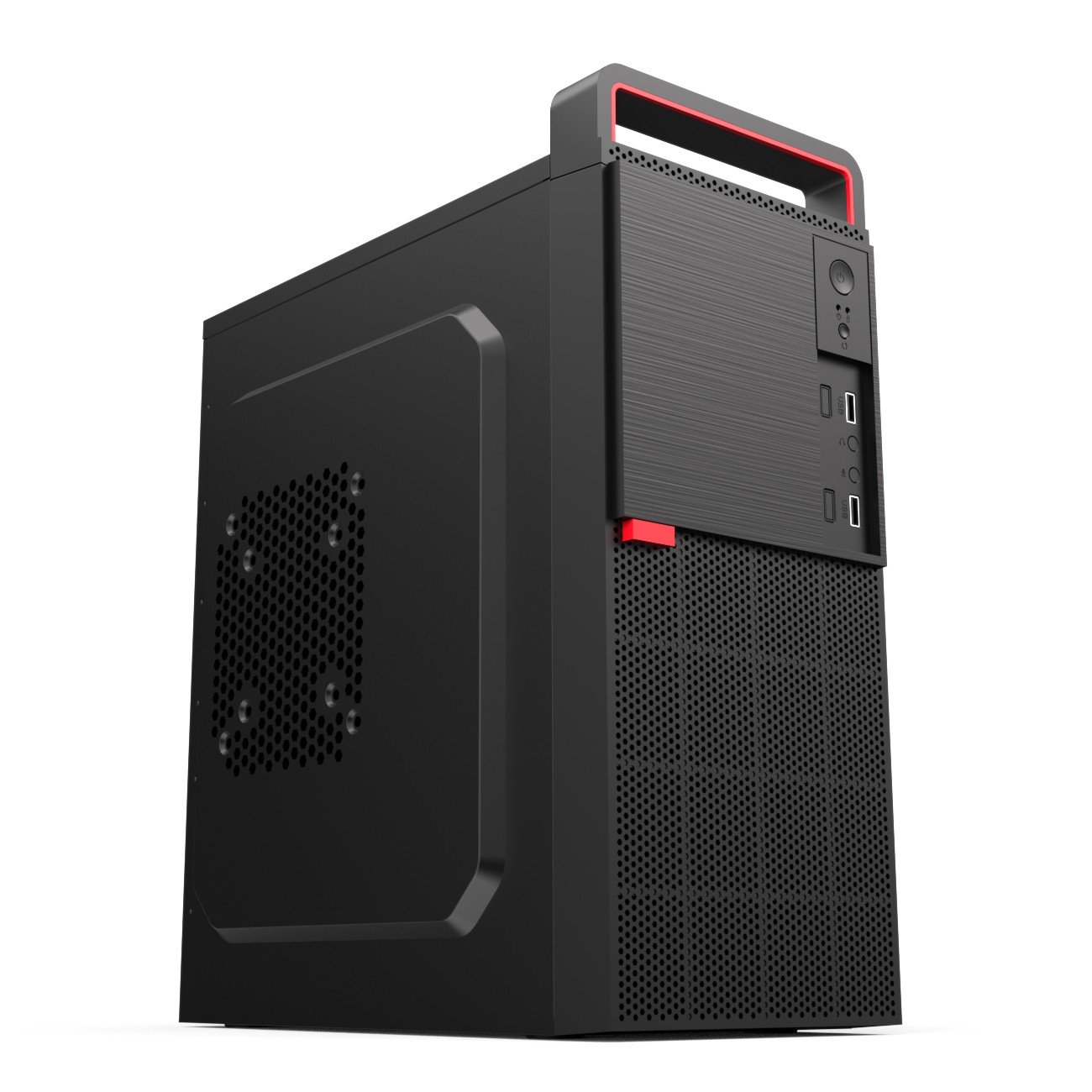 扬天M3迷你小机箱桌面台式电脑侧透明游戏小机箱电源主机外壳