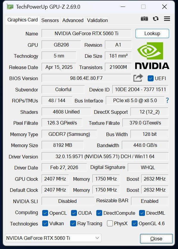 iGame GeForce RTX 5060 Ti Ultra OC 8GB显卡评测 DLSS 4破局2K体验