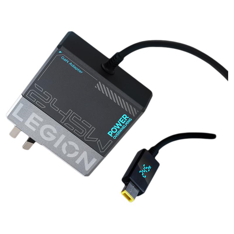 联想 C245W黑色 方口 氮化镓充电器