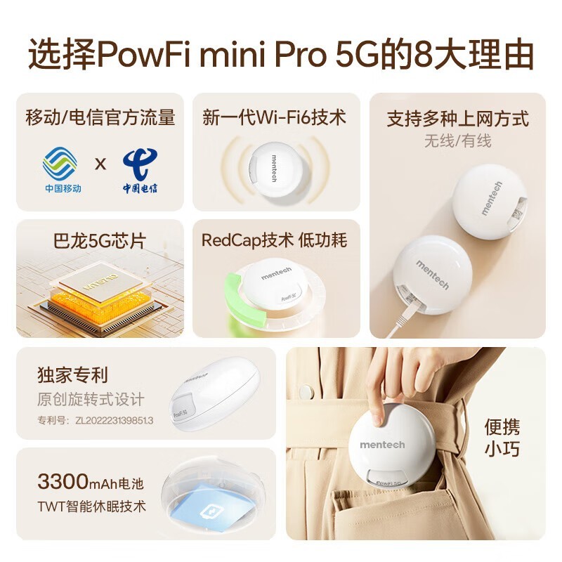 ����miniPro 5G����WiFi��ʱ8��